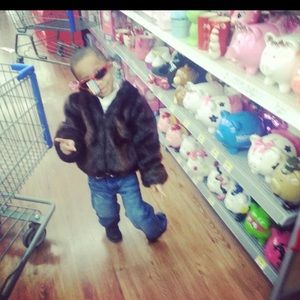 LITTLE BOYS FAUX MINK